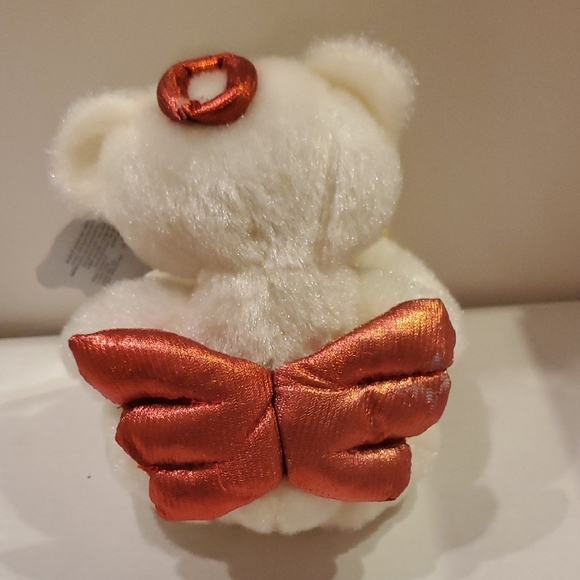 Valentines Day Teddy Bear Cupid w Bow & Arrow White Stuffed Plush - Picture 5 of 5